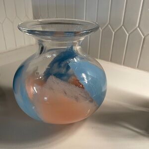 Anthropologie Taylor Swift LOVER ERAS Blue and Pink Glass Vase